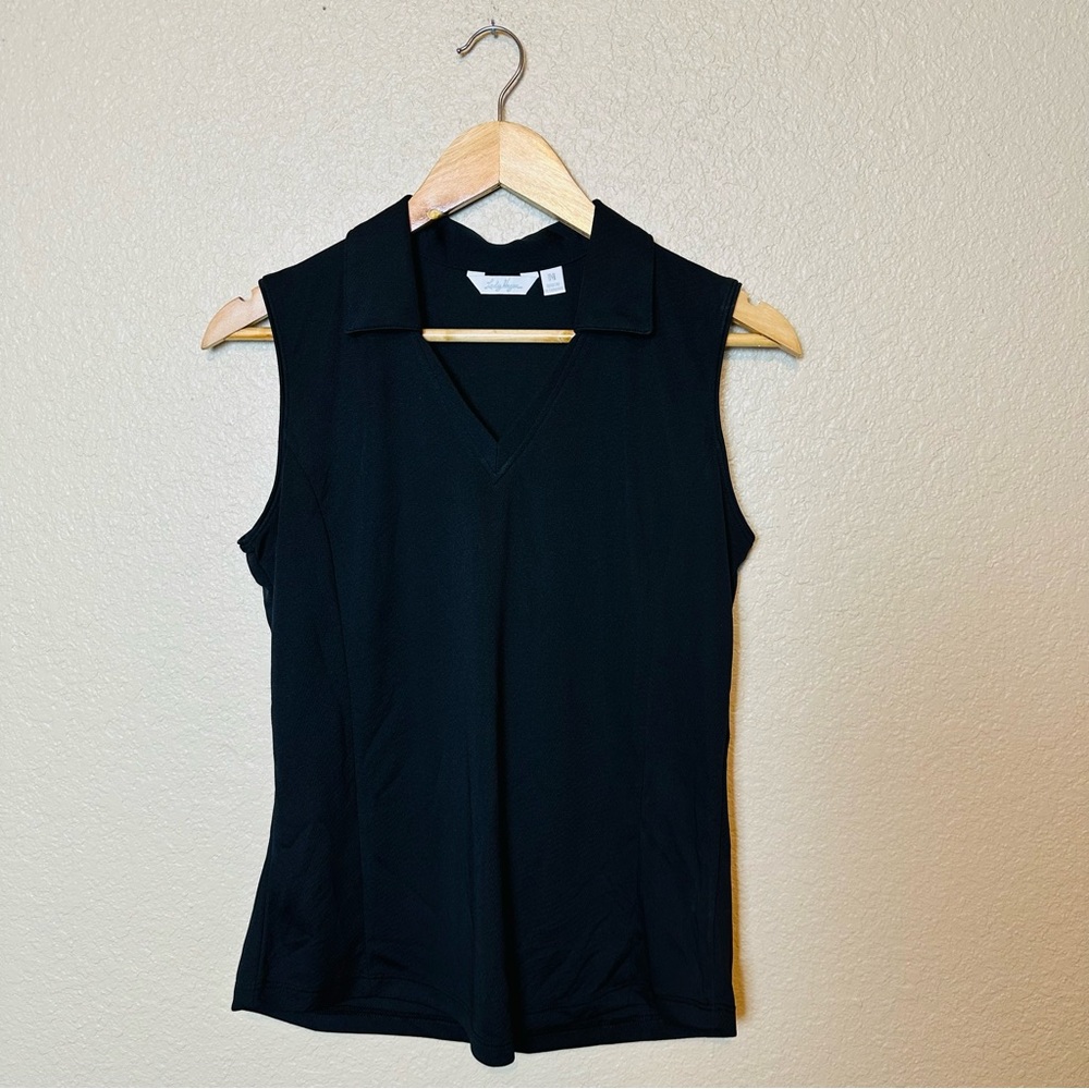 Lady Hagen Women’s Black V Neck Sleeveless Size Medium